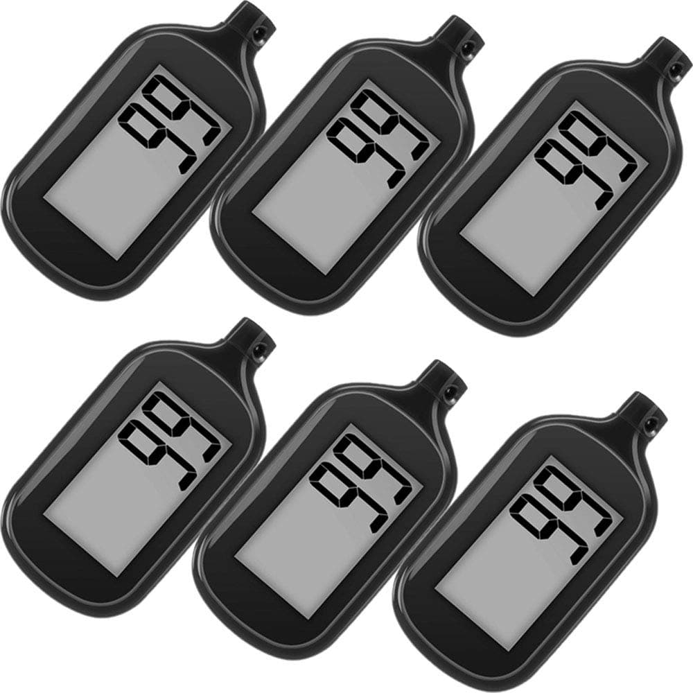 6 Pack Simple Step Counter Walking 3D Pedometer