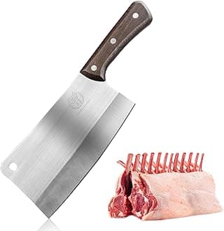 ZENG JIA DAO Cleaver Knife, 7'' Meat Cleaver Bone Cutting Knife, Heavy Duty Butcher Knife Bone Chopper Full Tang Wengewood Handle, German Stainless Steel 2024 Gift