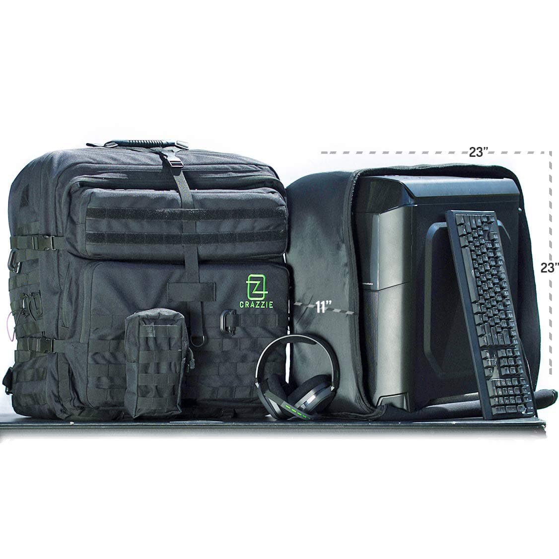 GTR Backpack - Carry Your PC Tower, Gaming Gear, Consoles & More - Great for LANs and BYOCs