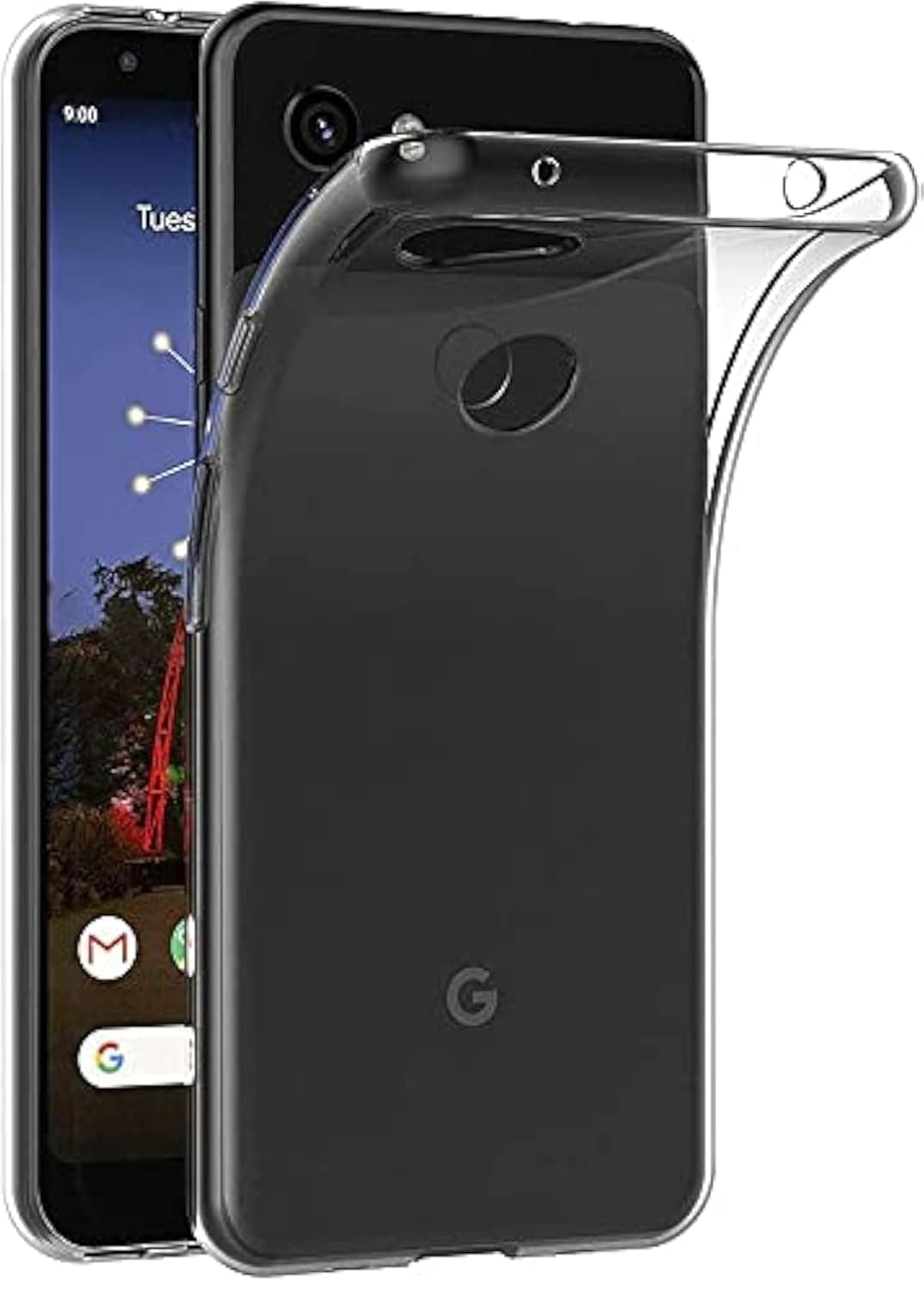 MaiJin Case for Google Pixel 3a (5.6 inch) Soft TPU Rubber Gel Bumper Transparent Back Cover