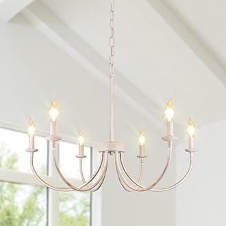26” 6 Light French Country Chandelier