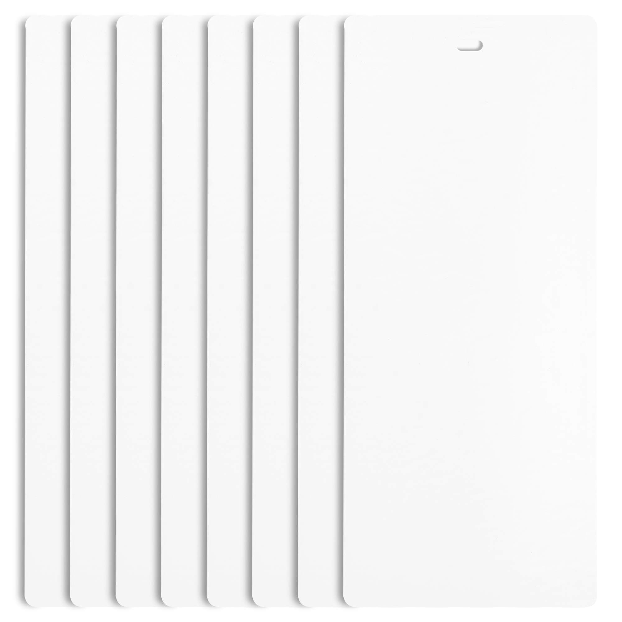 Dalix PVC Vertical Blind Replacement Slat 82 1/2 X 3 1/2 (8 Pack, White)