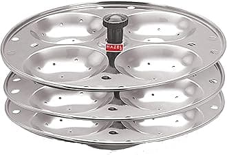 HAZEL IDLI Plate (3 plate / 12 idlis) Stainless Steel