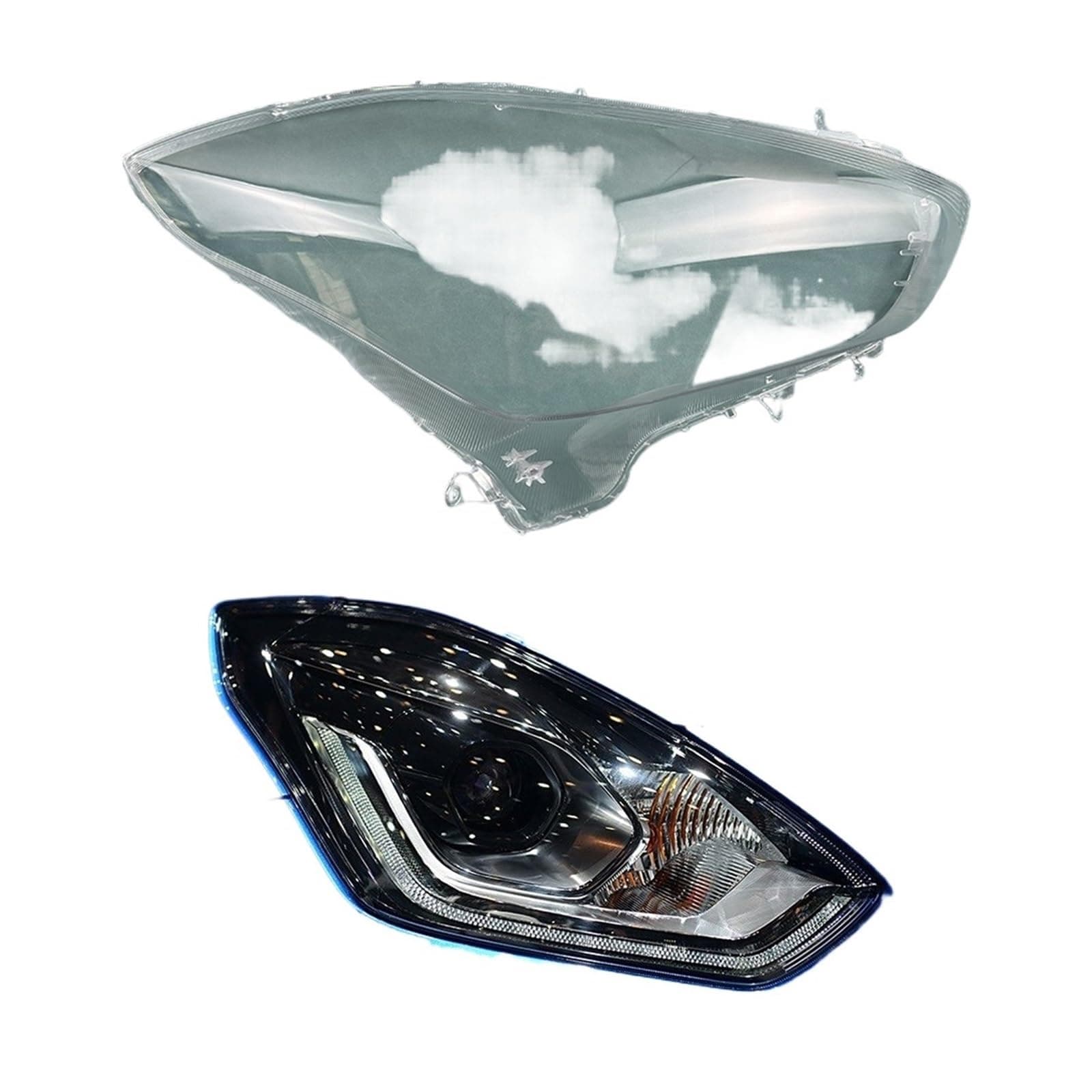 Compatible For Suzuki Compatible For Swift 2018-2022 Front Headlight Cover Transparent Lampshade Lamp Lens Headlamp Shell glass(Right)