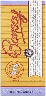 Bonsoy Soya Milk 1L (6 Pack) | Premium Dairy-Free & Lactose-Free Milk Alternative | No Added Cane Sugar, Low Fat & Low Cholesterol | Barista-Quality Soy Drink for Coffee, Cereal & Healthy Living