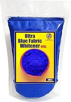 Jioo Neel Powder Blue Natural Fabric Whitener for White and Colored Clothes | Effective, Safe, and Long-Lasting - 200gram