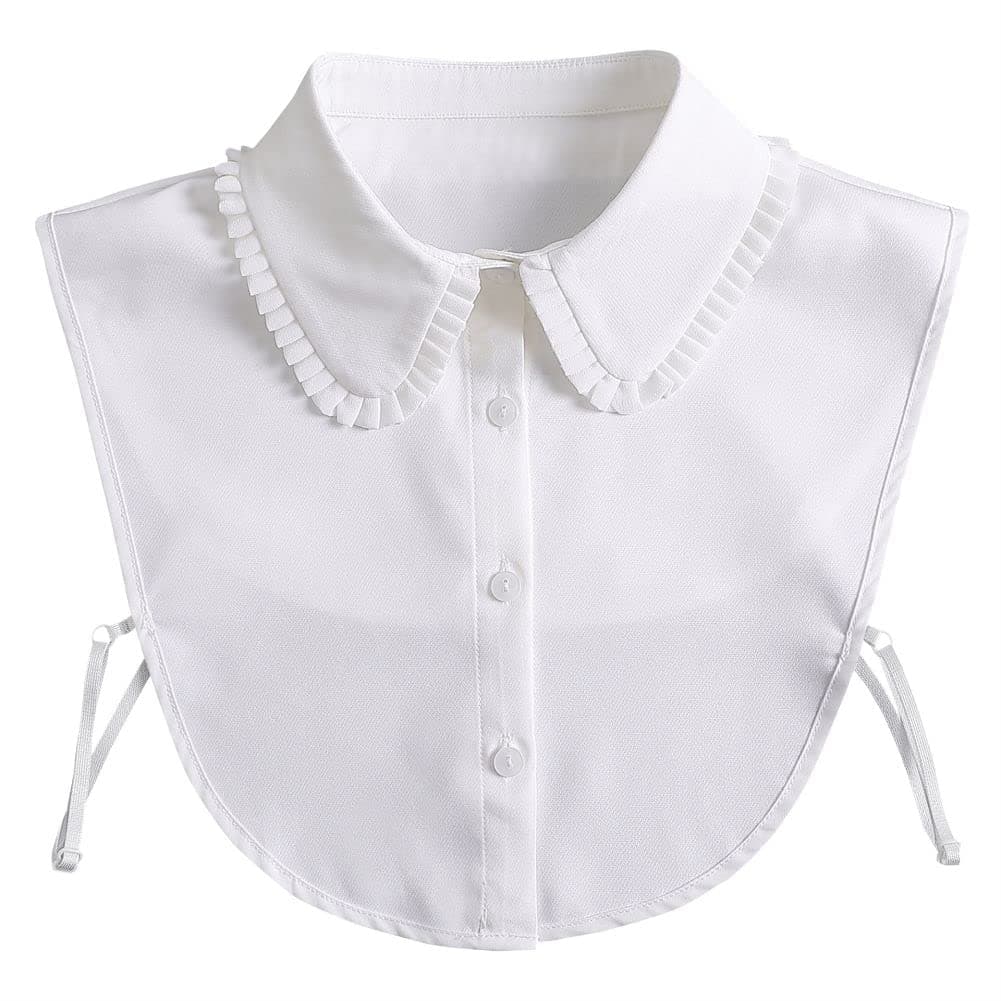 Pleated doll collar peterpan