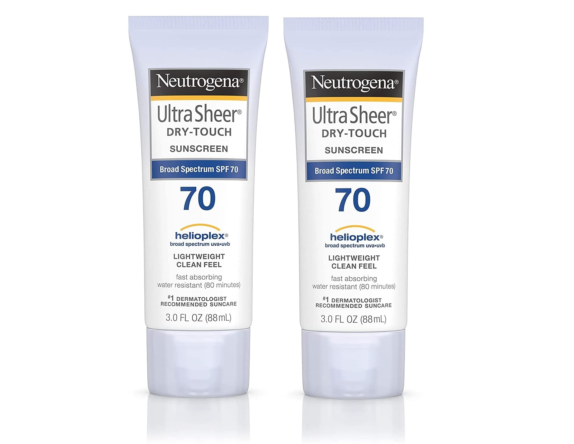 Ultra Sheer Dry-Touch Sunscreen, SPF 70, 88 mL (Pack of 2)