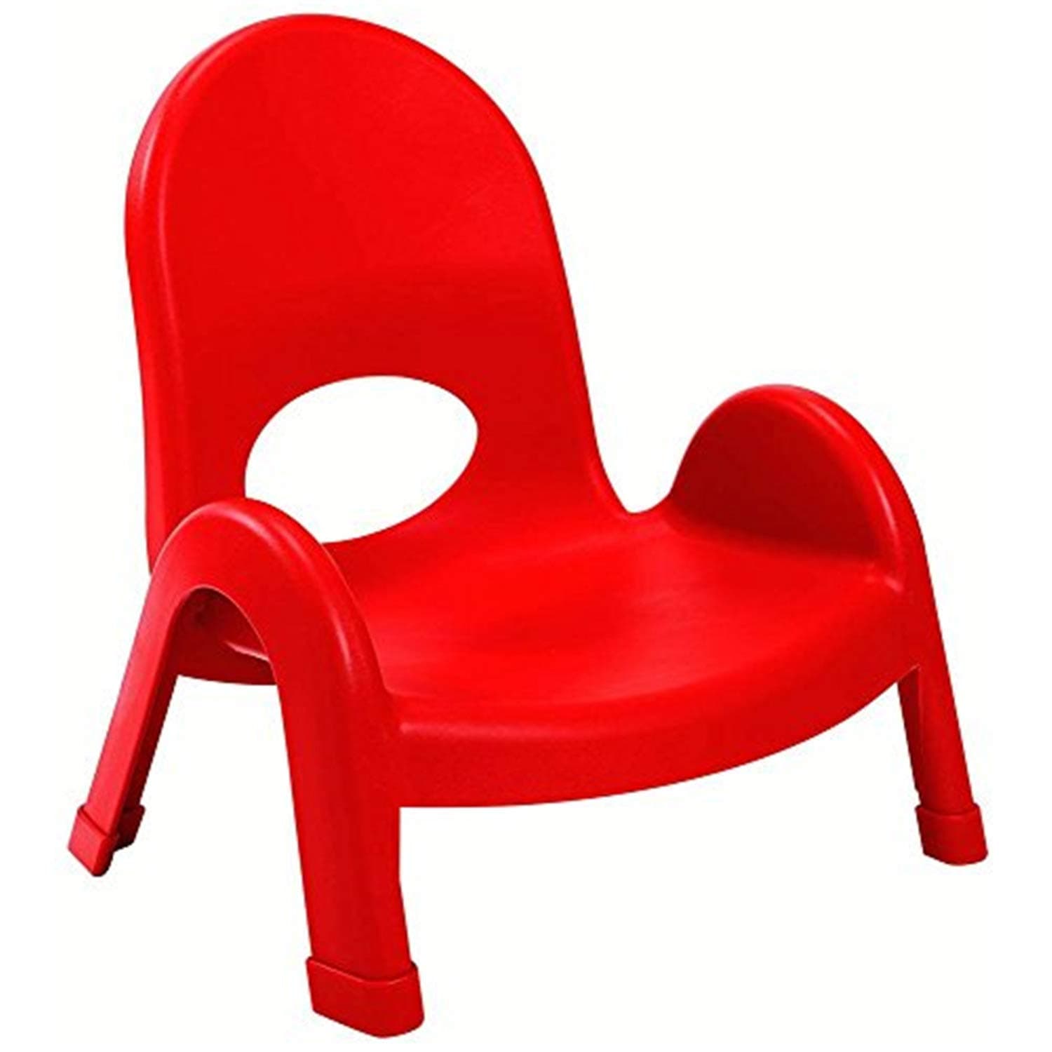 Angeles Value Stack 5" Child Chair, Candy Apple Red, 2 Pack, Stackable Ergonomic Seating Solution for Classrooms and Homeschools