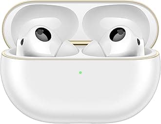 HUAWEI FreeBuds Pro 4, Accept-reject calls with Head Motion Controls, Dual-driver True Sound, Intelligent Dynamic ANC, cmpatible with iOS & Android, AI call-noise-cancellation, White