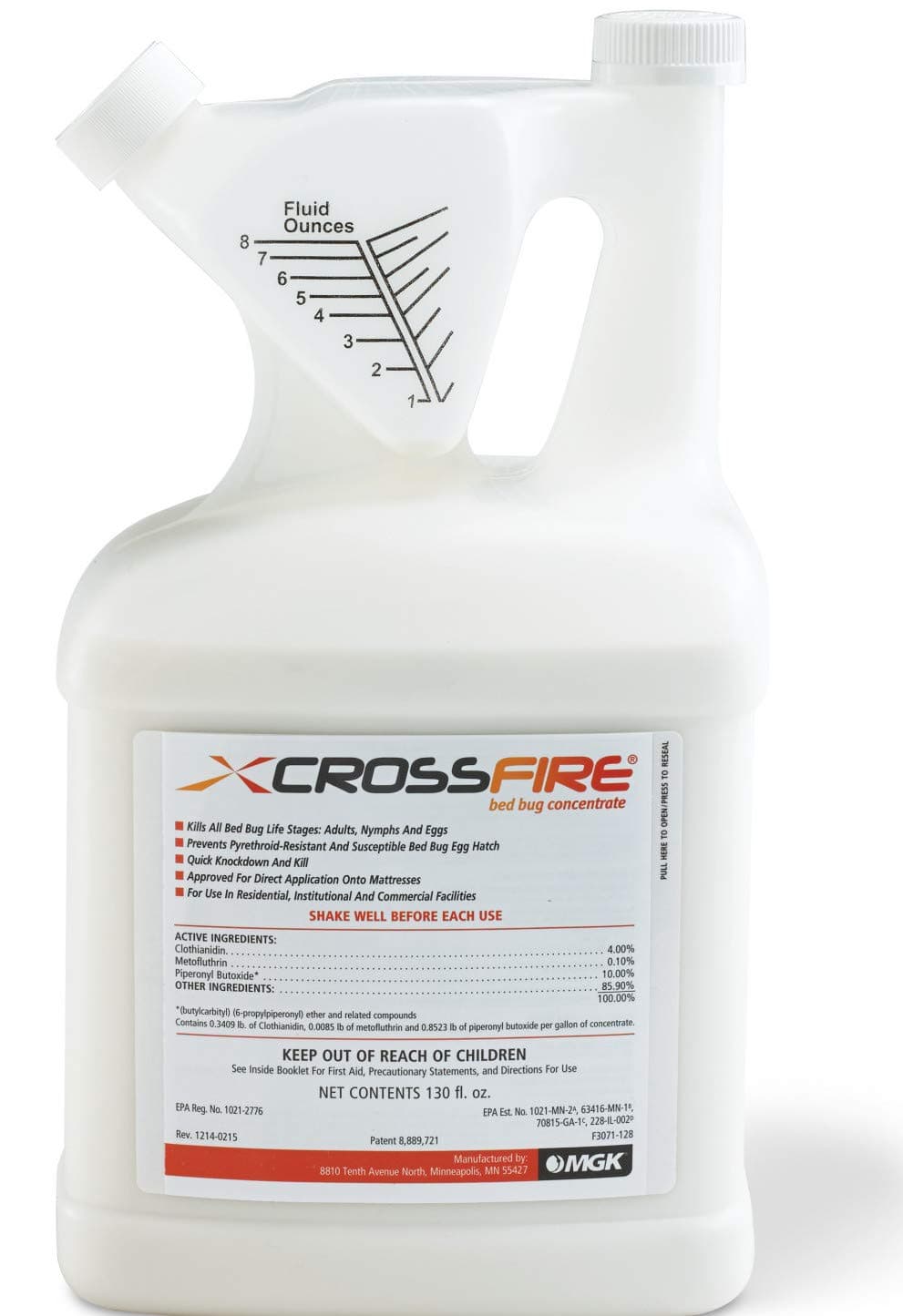Crossfire Bed Bug Concentrate - 130oz, 9.6 Pounds
