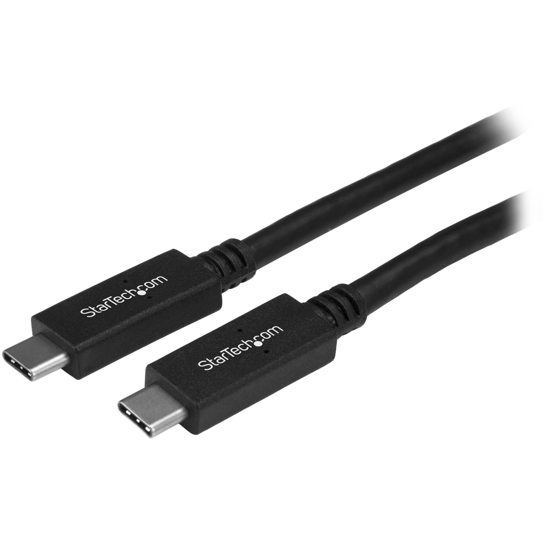 StarTech 3.3ft (1m) USB-C Cable, 10Gbps, 60W (3A) PD, 8K 60Hz / 4K 144Hz, USB-IF Certified, Thunderbolt Compatible