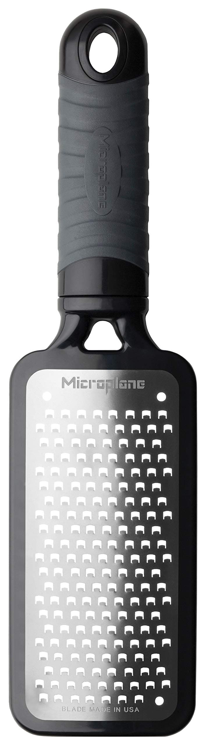 Microplane Home Series Multipurpose Coarse Grater - Easy to Use, Perfect for Everyday Cooking (Black)