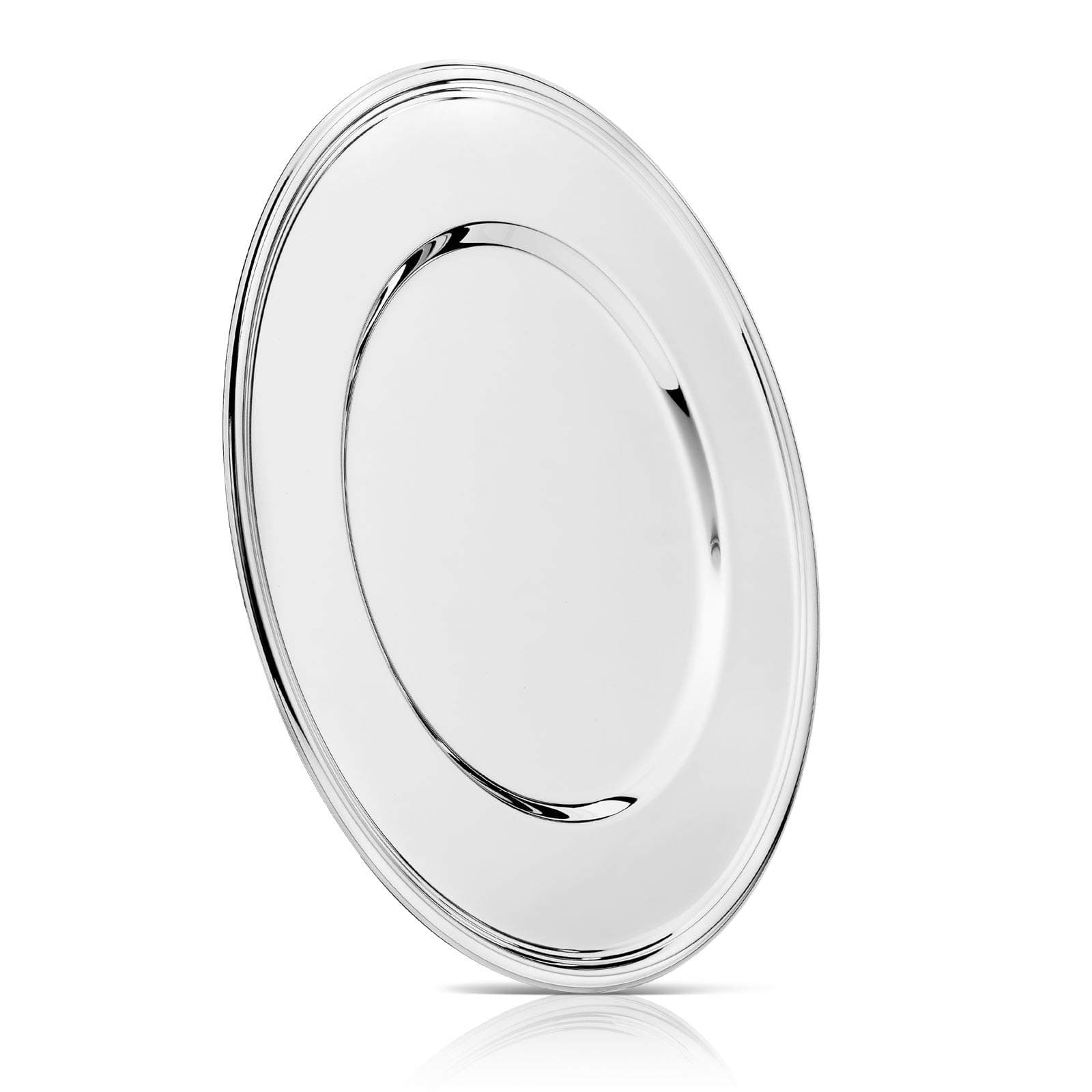 Bredemeijer Plate with Thread Edge 33 cm Silver-Plated