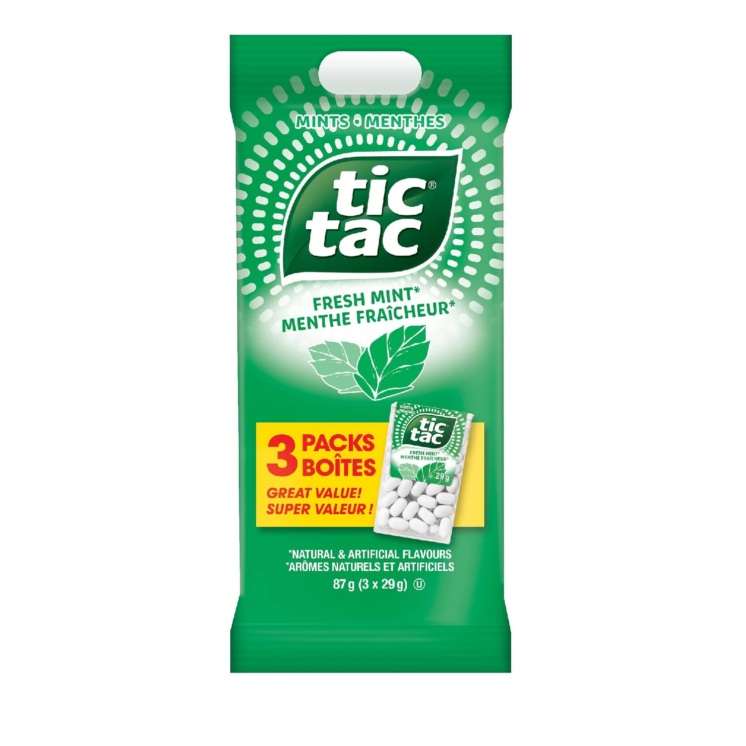 Mints, Fresh Mint, Mint Candy, 29g Singles, 3 Count Candy Mint Sleeve