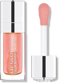 Hydrating Tinted Lip Oil & Gloss - Sheer Color, Non-Sticky Moisturizing Lip Care with Nourishing Formula, Transparent & Lightweight Lip Oil for Daily Repair (PINK)