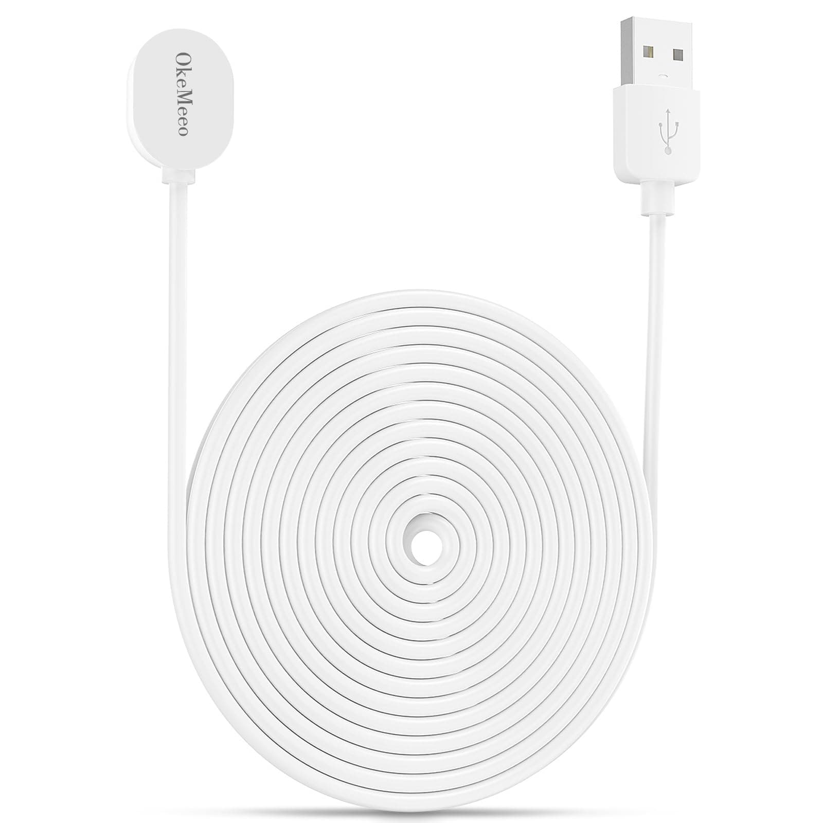 30ft Charging Cable for Arlo Pro 3, Alro Pro 4 and Arlo Ultra, Outdoor Power Cord Uninterrupted Power Supply(NOT for Arlo Pro 3 Floodlight (1 Pack)