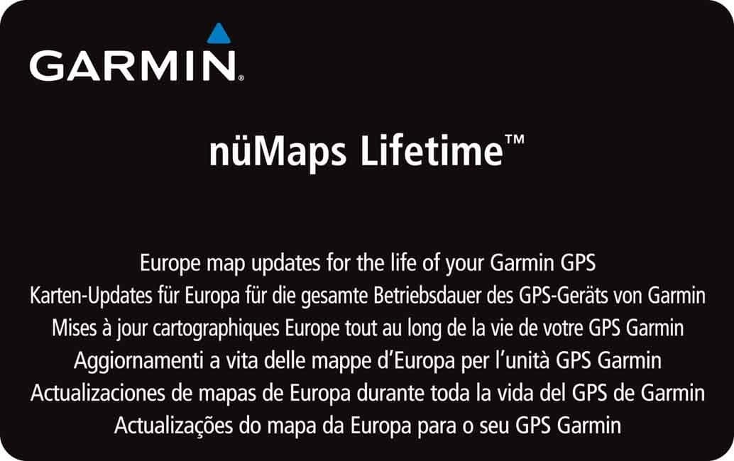 Garmin nüMaps Lifetime Map Update Europe Map