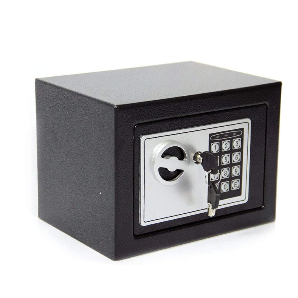 CDC⑧ 6.6L DIGITAL STEEL SAFE ELECTRONIC SECURITY HOME OFFICE MONEY CASH SAFETY BOX 2 KEYS
