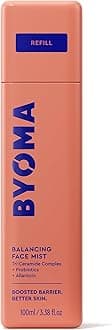 BYOMA Balancing Face Mist Refill (100ml) pH Balanced Face Toner with Ceramides, Probiotics and Allantoin - Alcohol Free Toner Spray - Balance, Soothe and Refresh Throughout the Day