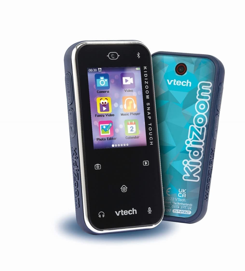 VTech KidiZoom Snap Touch, Bluetooth Device for Kids with Camera & Games, Suitable for Boys & Girls 6+ Years, blue