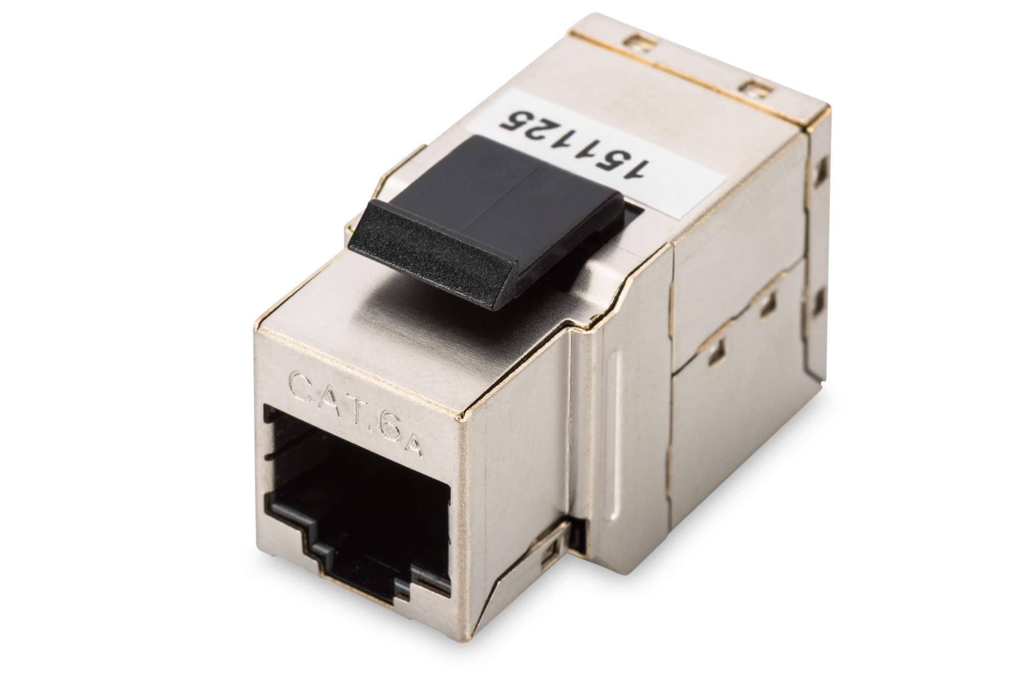 DIGITUS Keystone Coupling Cat-6a Shielded - 2x RJ45 jack - 500 MHz 10G Base-T Class EA - Metal enclosure