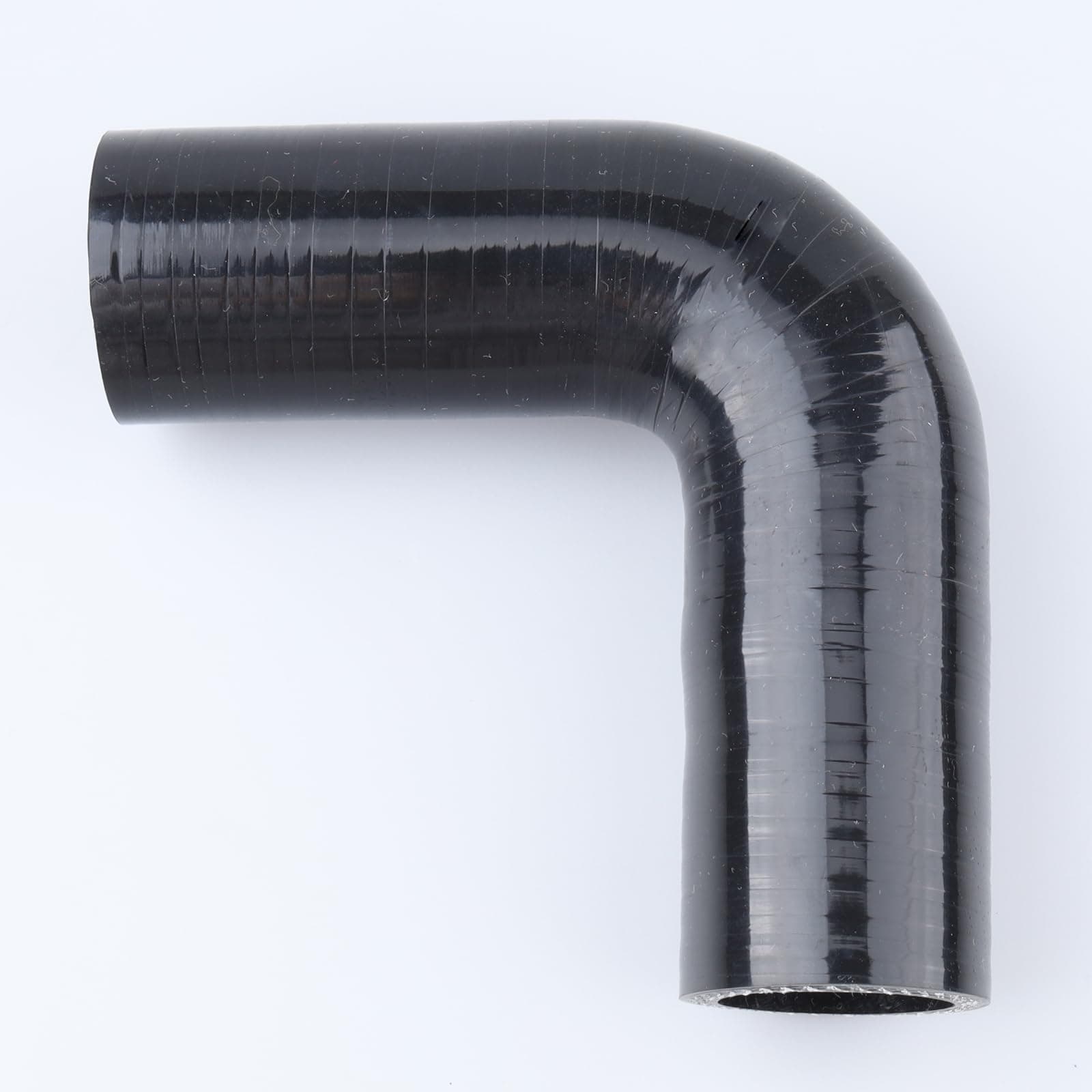 AC PERFORMANCE ID 1.25" (32mm), 90 Degree Elbow Coupler, Leg Length 3.5" (90mm), 3-Ply Reinforced, Automotive Pure Silicone Hose, Black