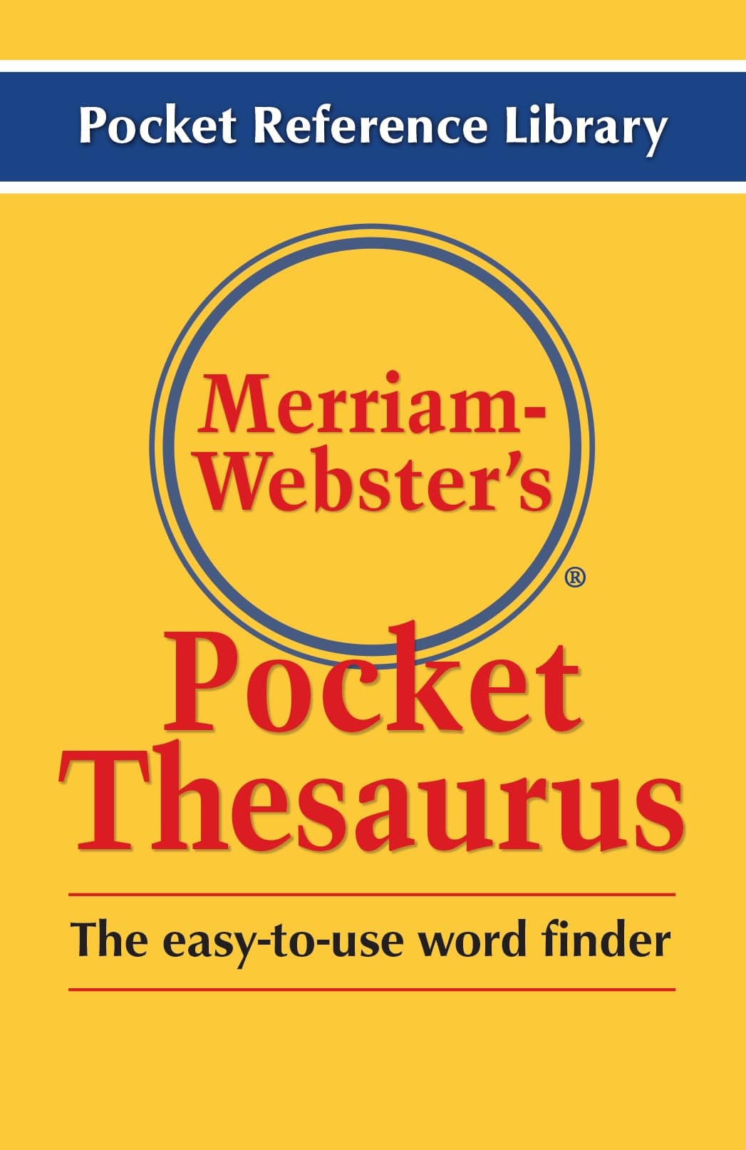 Merriam-Webster Merriam Webster's Pocket Thesaurus