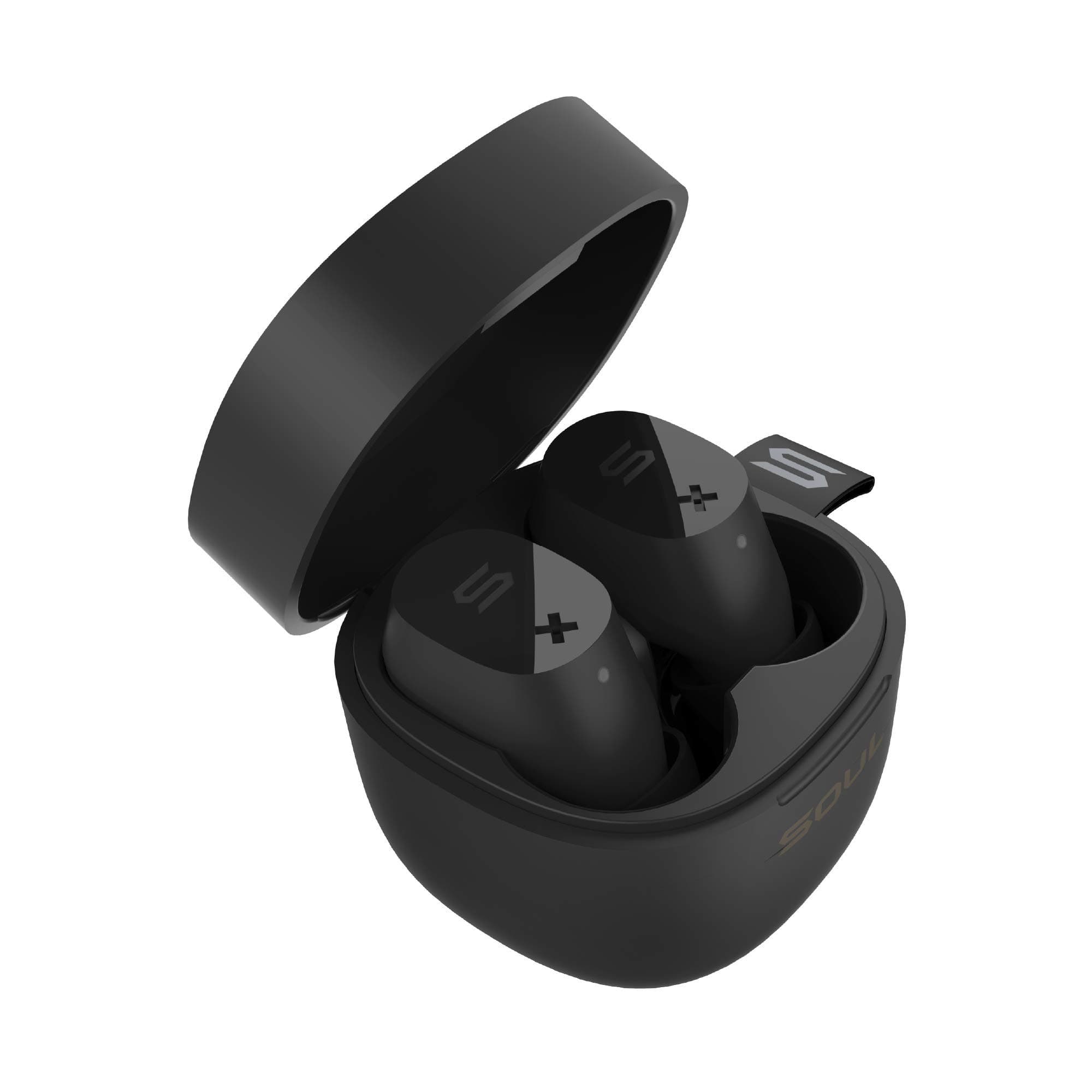 Soul Electronics ST-XX Superior High Performance True Wireless Earphone, Bluetooth 5.0 Earbuds IPX5 Waterproof Noise Cancelling Headphones Built-in Microphones for iPhone iPad Android Tablets Laptop