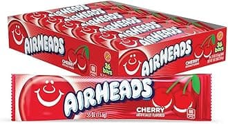 Candy Individually Wrapped Bars Cherry, Non Melting - Bulk Pack Of 36