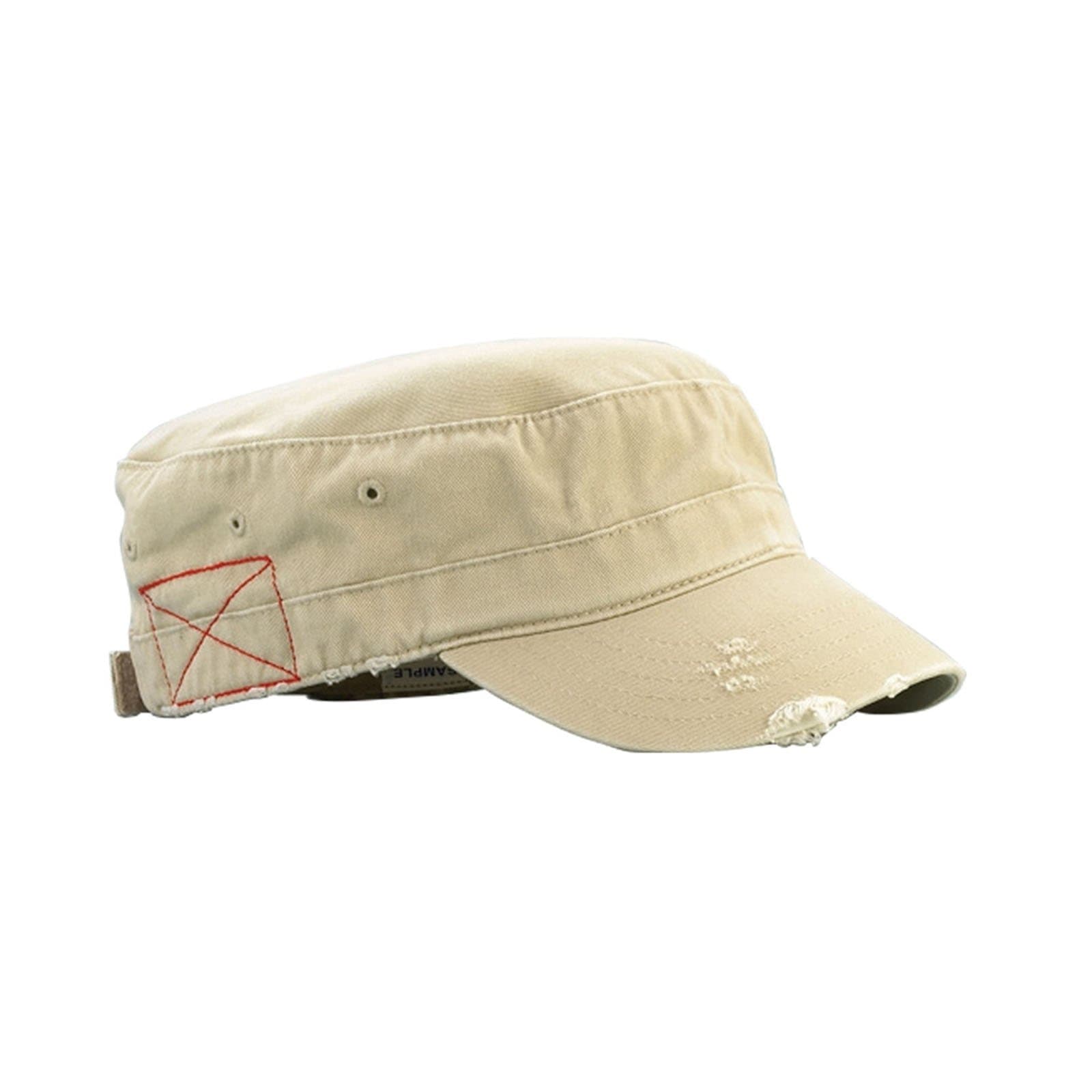 Cotton Distressed Washed Cadet Cap