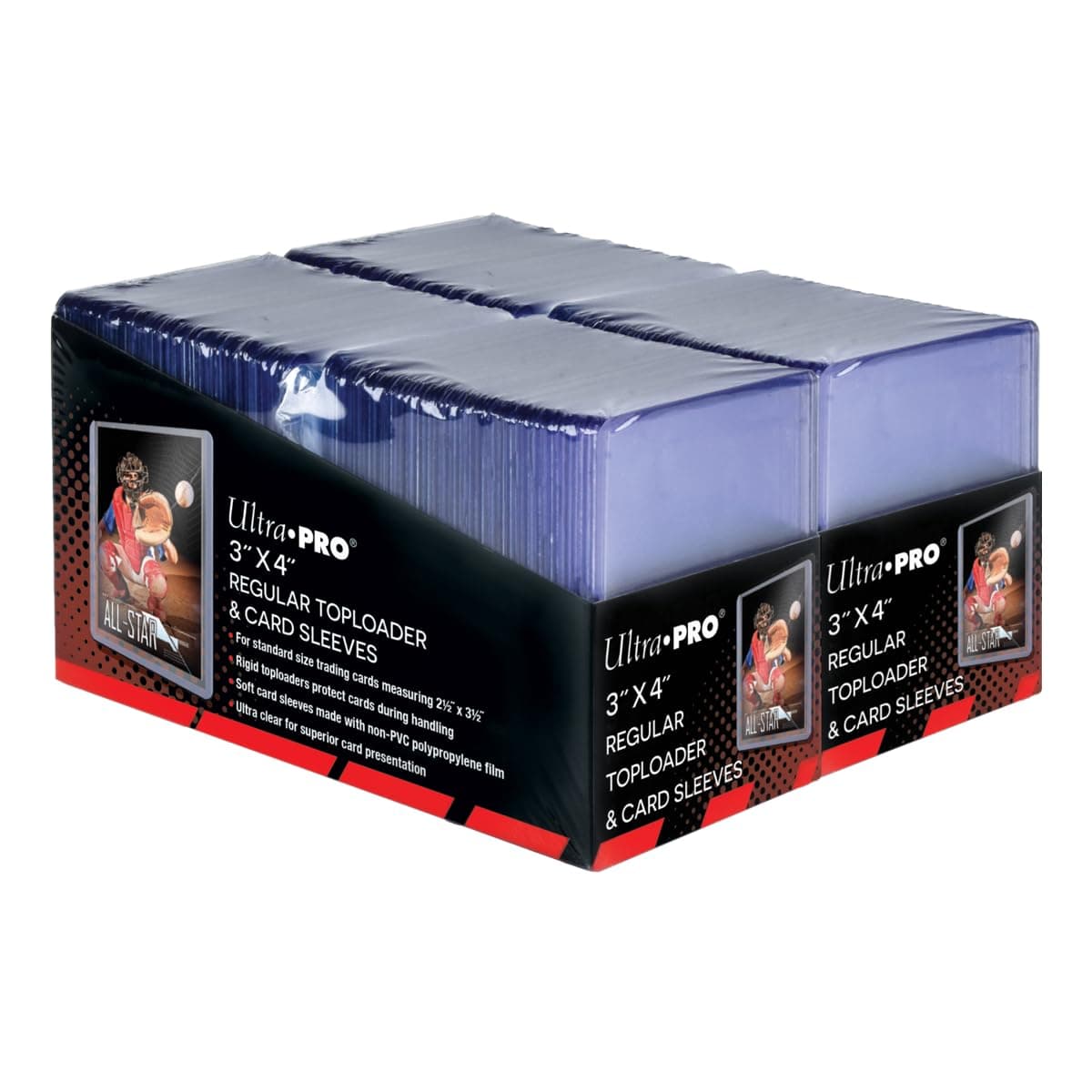 Ultra Pro 3" x 4" Trading Card Toploader & Card Sleeve Bundle (200 ct.)