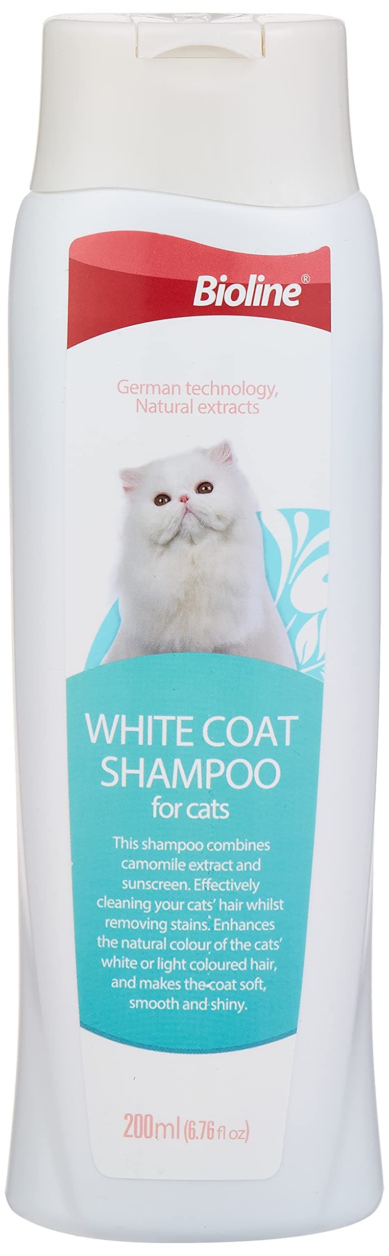 white coat shampoo for cat 200 ml, multicolor