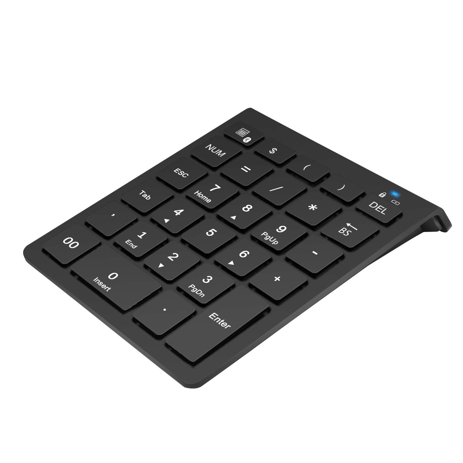 Bluetooth Number Pad, Rytaki Wireless Bluetooth 28-Key Numeric Keyboard with Multi-Function Keys for Tablet, Laptop, Notebook, PC and More