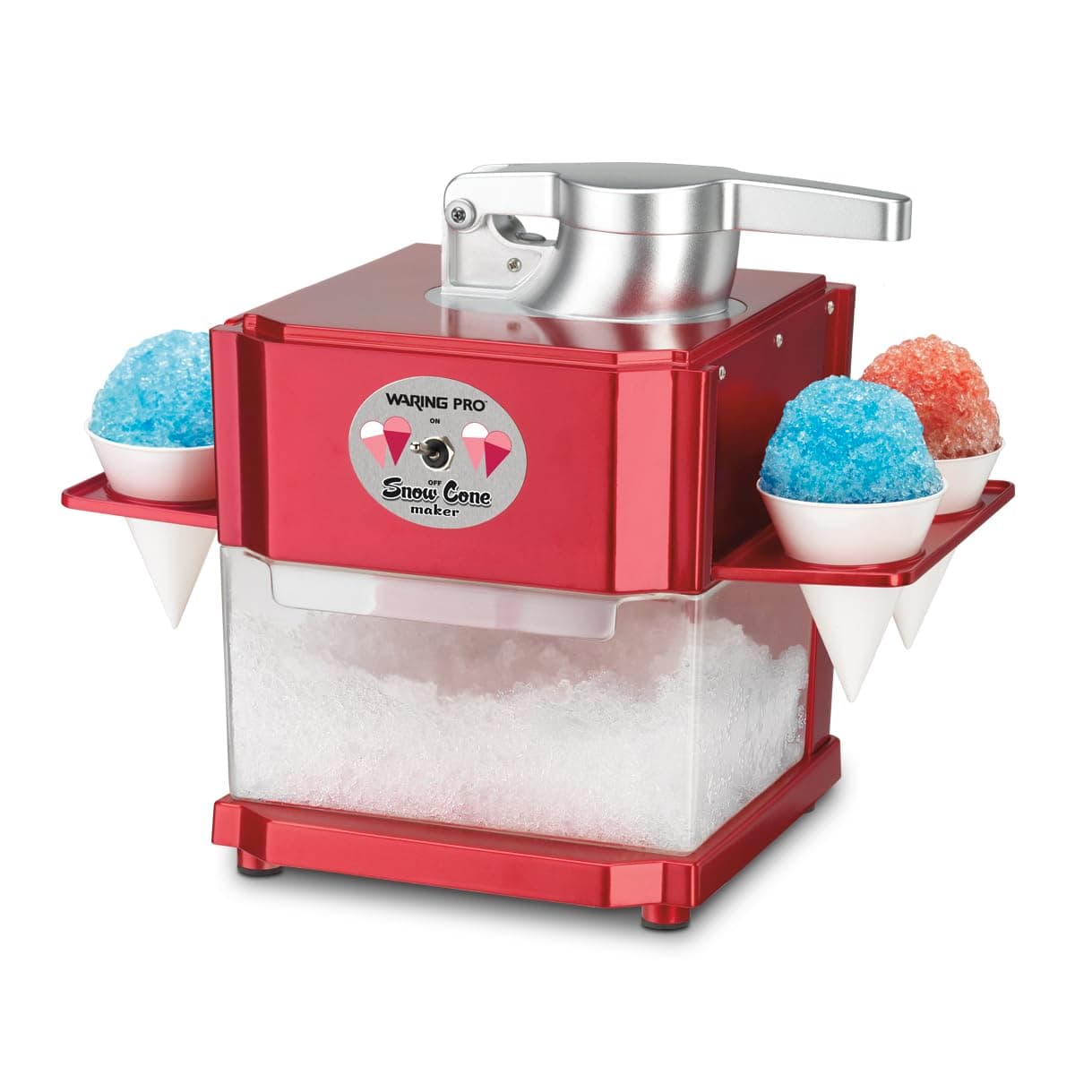 Cuisinart SCM-10P1 Snow Cone Maker, Plastic, Red