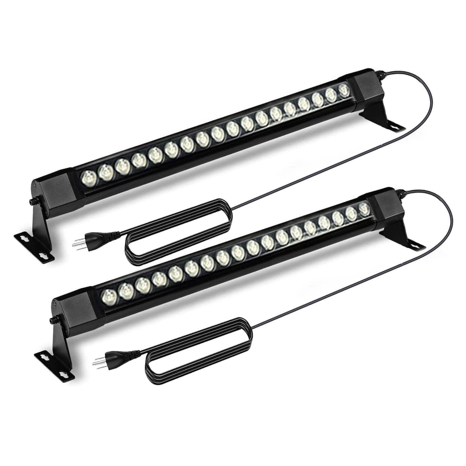 LED Wall Washer Light, 5000K Daylight White 36W 120V 2FT Wall Wash Light Bar, IP67 Waterproof Wall Washer Light Outdoor Indoor Lights for Church Landscape Garden Patio, Plug in (2 Pack)