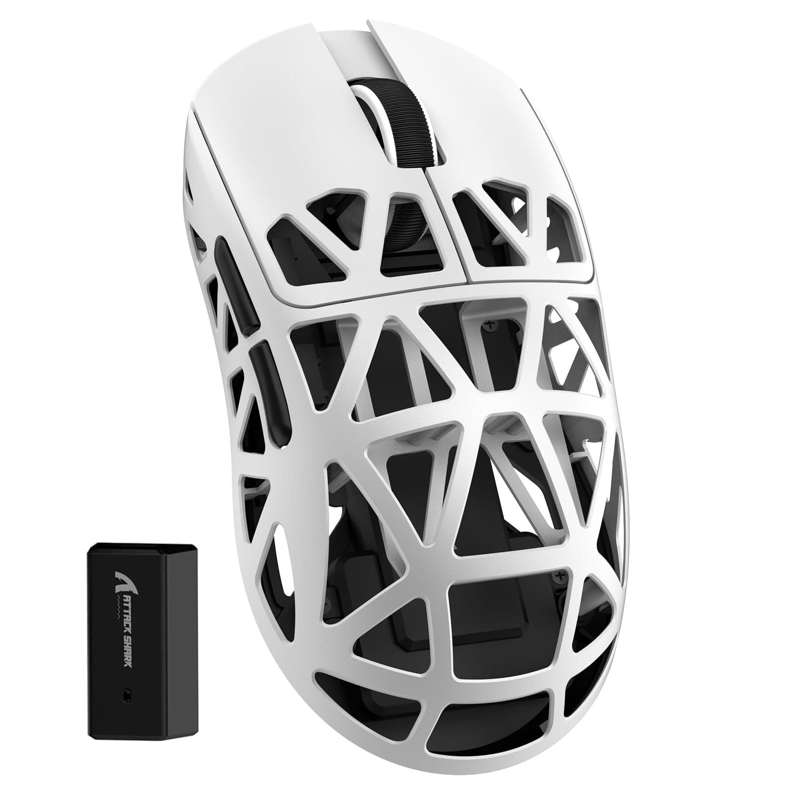 ZIYOU LANG x Attack Shark R2 Wireless Gaming Mouse, Superlight Magnesium Alloy, PAW3950 42000 DPI Optical Sensor, 8000Hz Polling Rate, 2.4G/BT/Wired Programmable Mice for Win Mac Gamer (White)