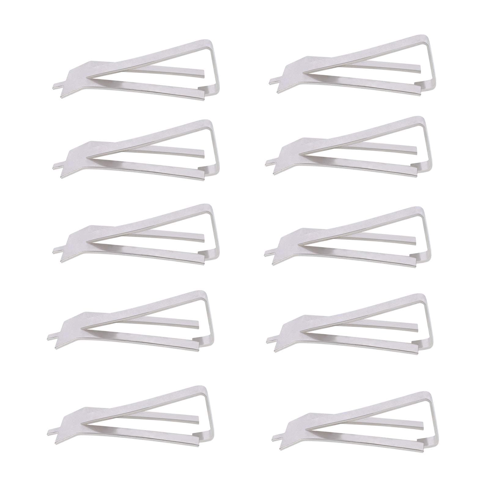 10 Pcs 3D Printer Accessories Hot Bed Printing Platform Lattice Glass Fixing Clip Stainless Steel Glass Polishing Clip