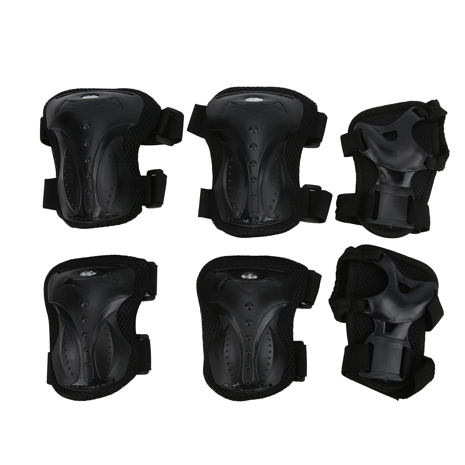 Ubervia® Pads Protective Gear Kit, PVC Shell Practical to Use Elbow Knee Pads Wrist Guard for Sports for Friends for Bicycle