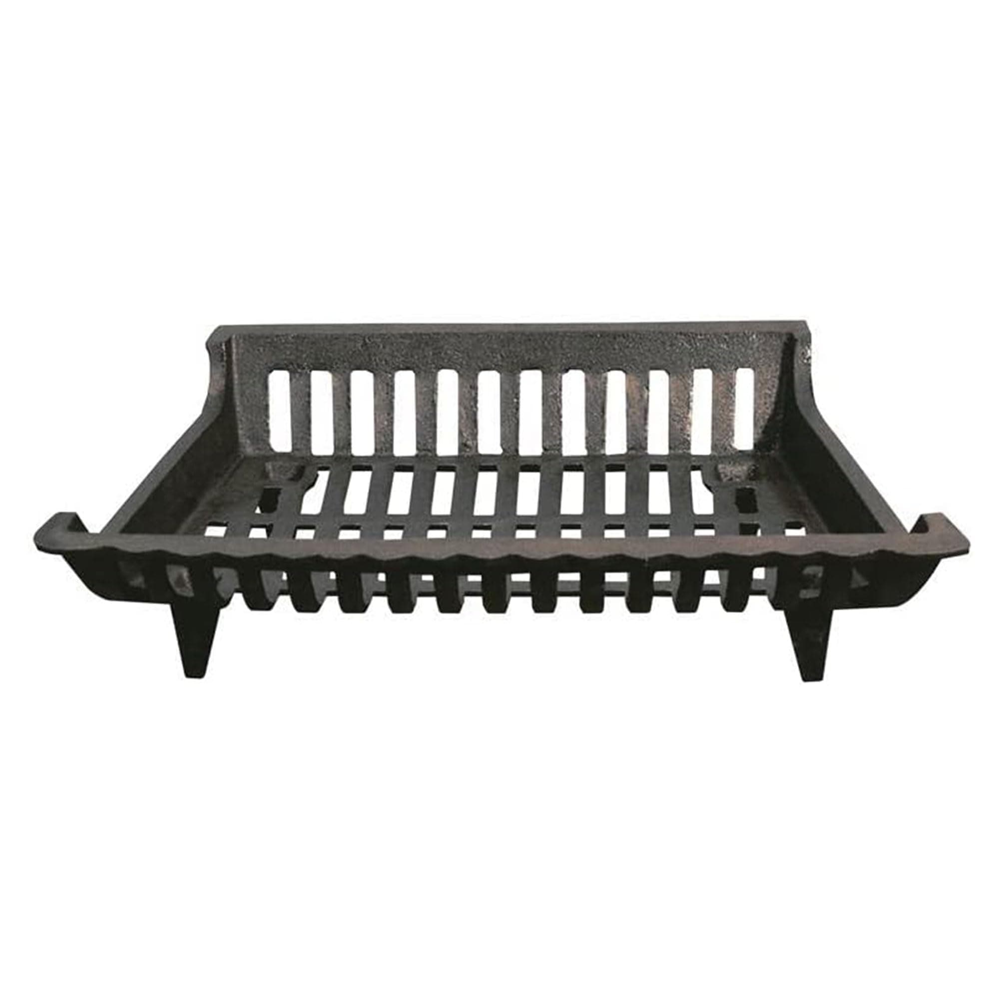 18 Inch Cast Iron Fireplace Grate for Fireplace Log Carriers and Holders, Home Improvement, and Hearth Essentials, Black