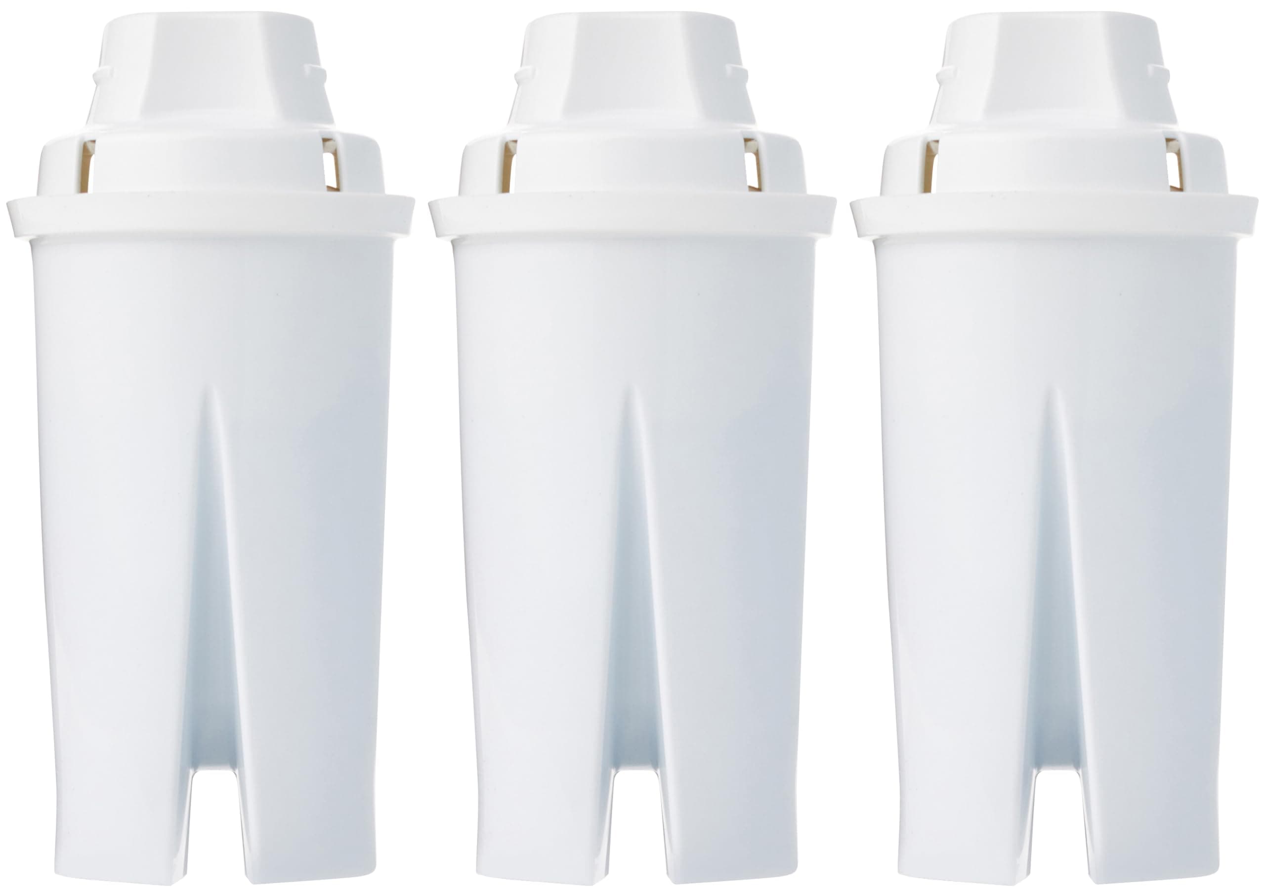 Amazon Basics Enhanced Replacement Water Filters for Water Pitchers, BPA-Free, WQA & NSF Certified, Compatible with Brita Water Pitchers & Drinking Water Filter Systems, 6 Month Filter Supply, 3-Pack