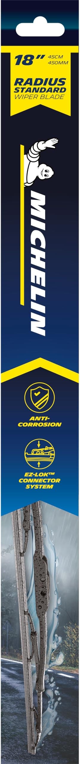 Michelin Radius Standard 450MM Conventional Blade Windshield Wiper front (1 piece)