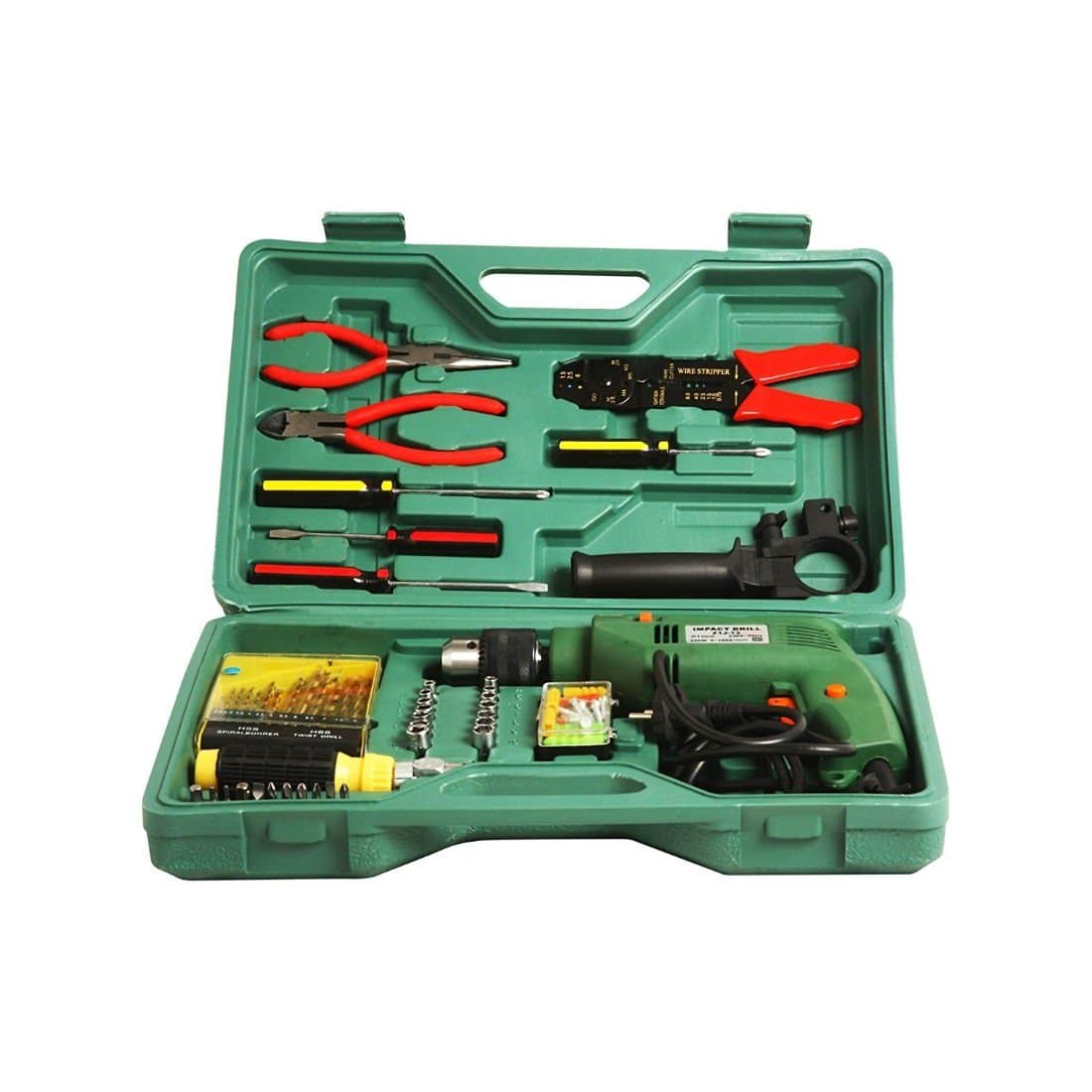 Janvitha Iron Impact Tool 10 mm 500 W Corded Drill Kit (Multicolour)
