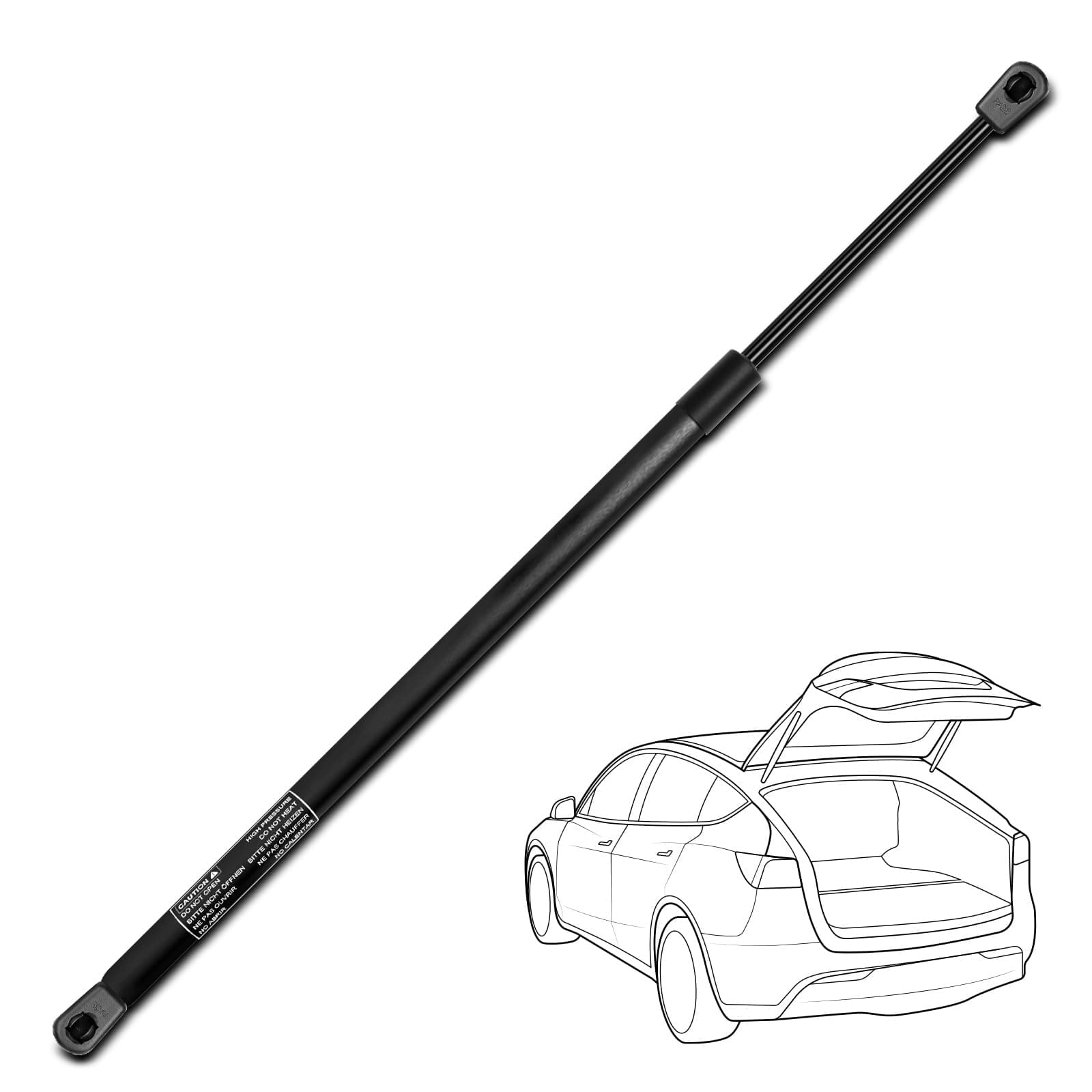 YHTAUTO 1pc Rear Hatch Lift Support Struts Gas Shock Spring for Jeep Grand Cherokee 2011-2017 with Power Liftgate