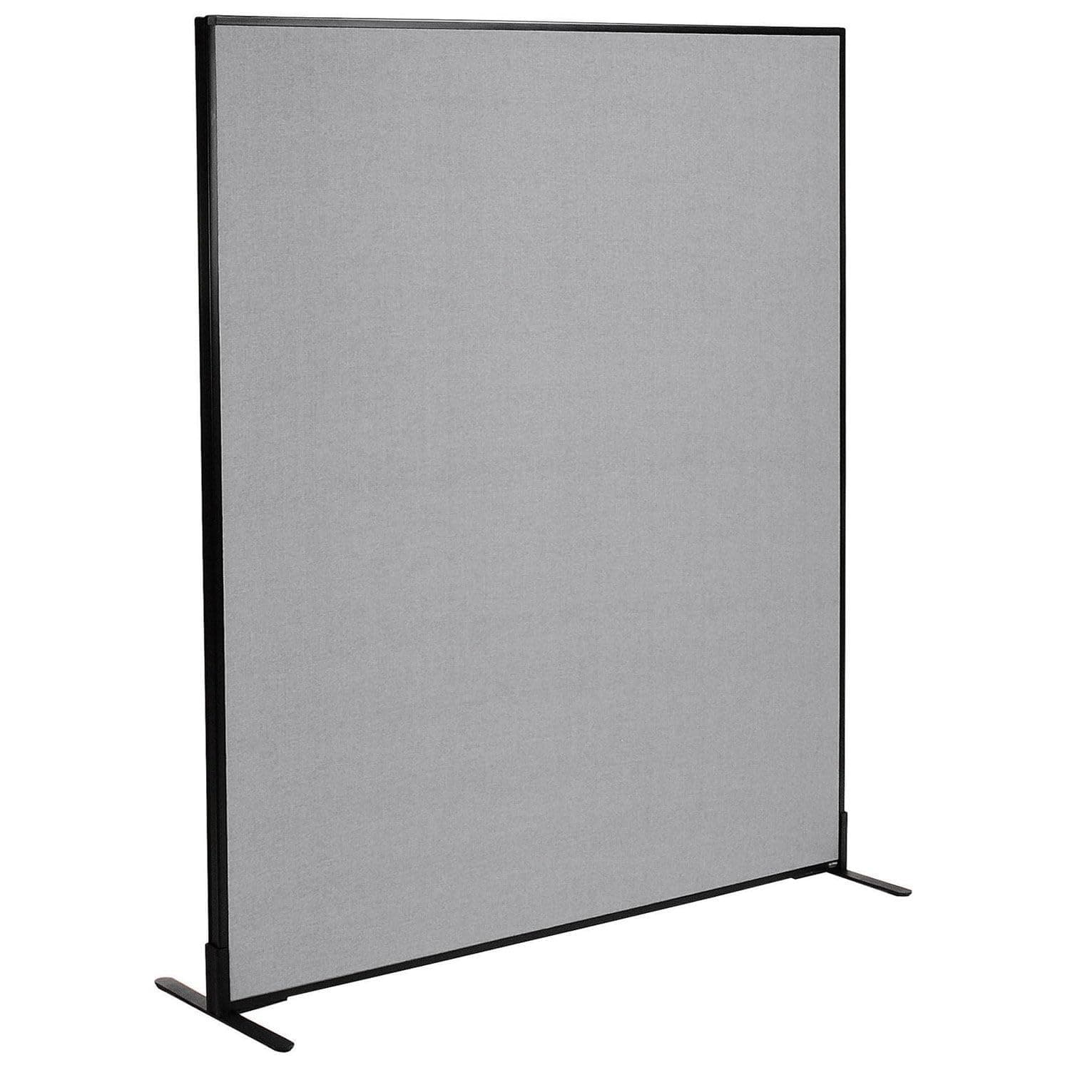 Freestanding Office Partition Panel, 60.25 Inch W x 72 Inch H, Gray, 1 Piece, Designed for Office Space Efficiency and Productivity