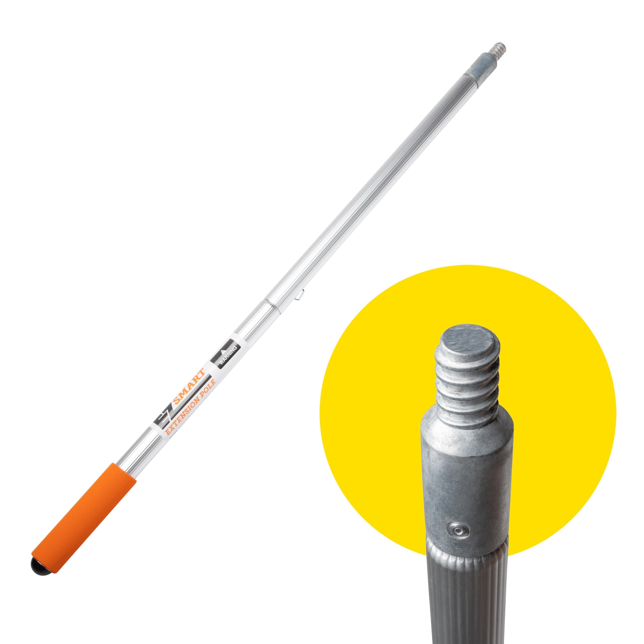 21ft+ Extension Pole – Extendable Pole Reaches 1 to 16ft, Expandable with Add-a-Pole – Compact, Lightweight, and Durable – Fits Cleaning, Painting, Dusting & Fruit Picker Attachments