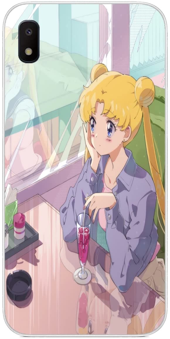 Designed for Samsung Galaxy A10E Case Sailor for Moon Anime Girl 443, Clear Transparency Soft TPU Slim Phone Case