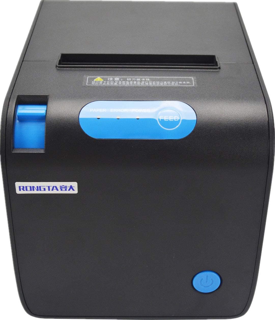 80MM POS Thermal Receipt Printer - USB, Serial, Ethernet - Black - 3" - 250mm/sec - ESC/POS Compatible