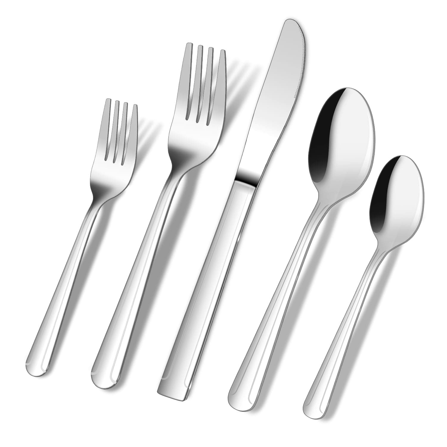 20-Piece Stainless Steel Flatware Silverware Cutlery Set