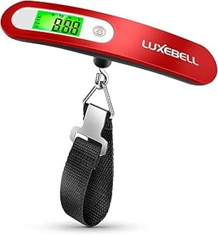 Digital Luggage Scale Vacation Travel Essentials Accessories Gifts for Traveler Portable Suitcase Handheld Weight Scale 110 lbs Hanging Baggage Travel Must Haves